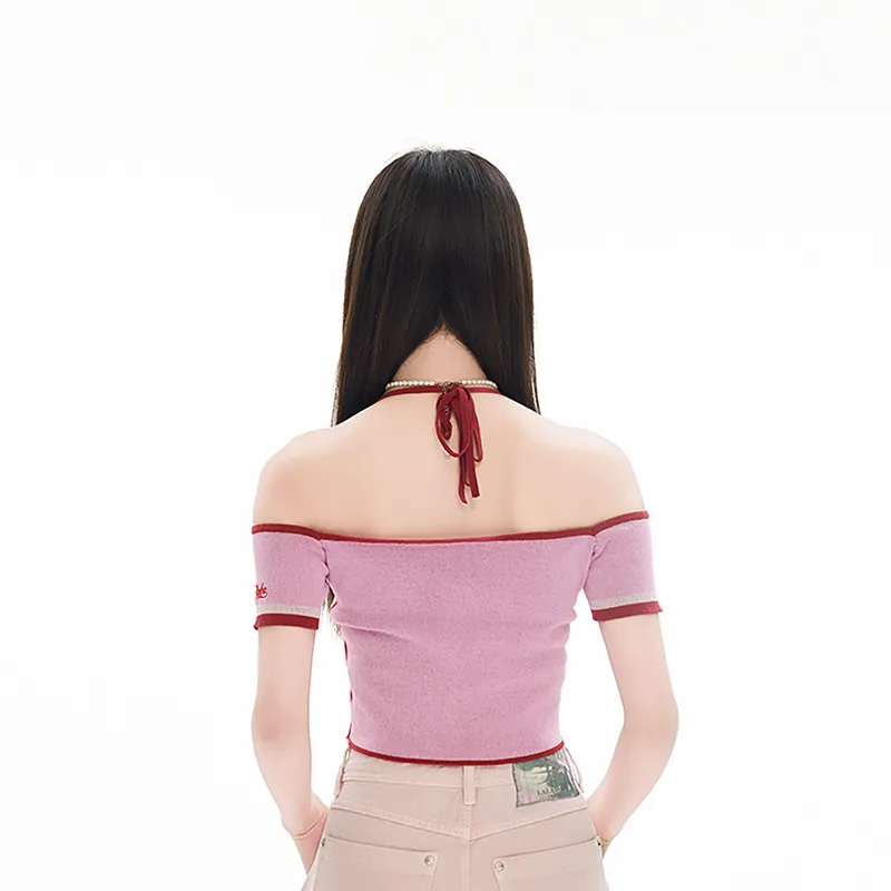 LALABOBO Regular T Shirt Women's Pink-1
