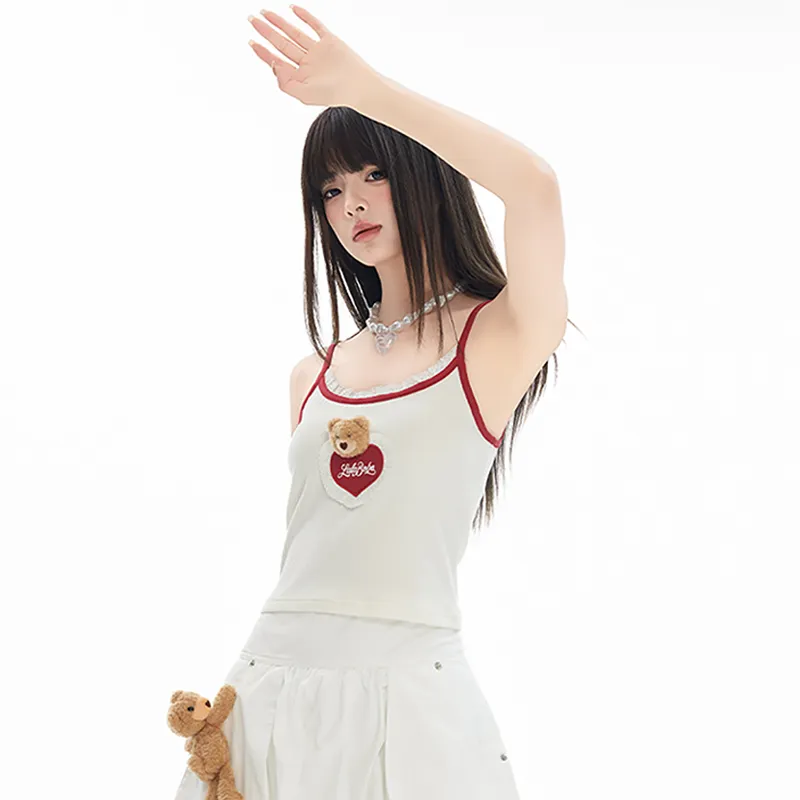 LALABOBO Tank Tops Women's Ecru-1