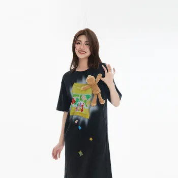 LALABOBO Short Sleeved Dresses Women's Black