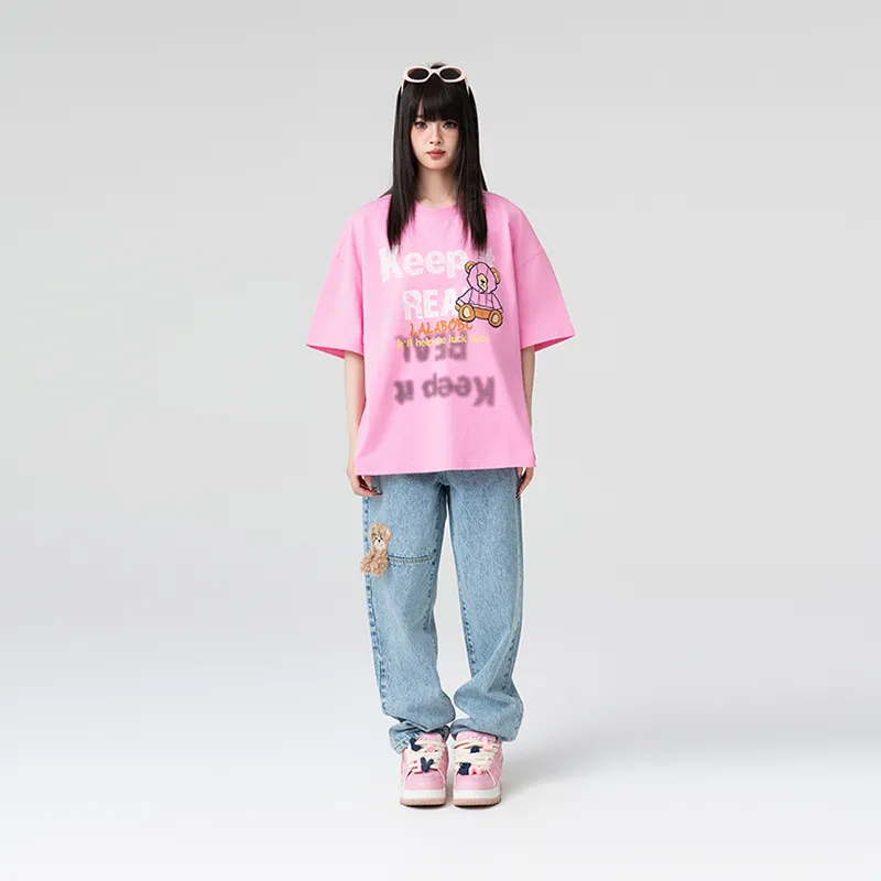 LALABOBO T-Shirts Women's Pink-2