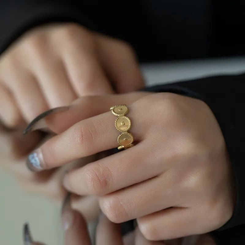 XIXINGPO Titanium Steel Rings Women's-4