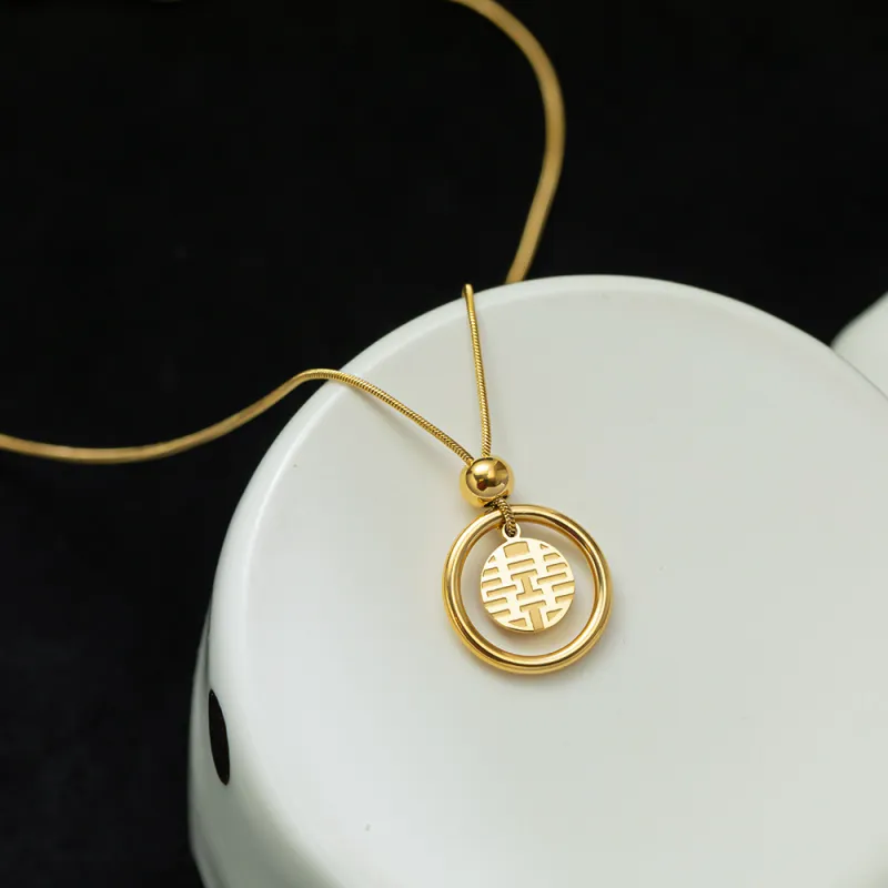 XIXINGPO Titanium Steel Necklaces Women's-1