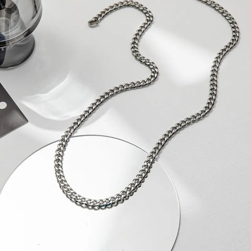 XIXINGPO Titanium Steel Necklaces Unisex-3