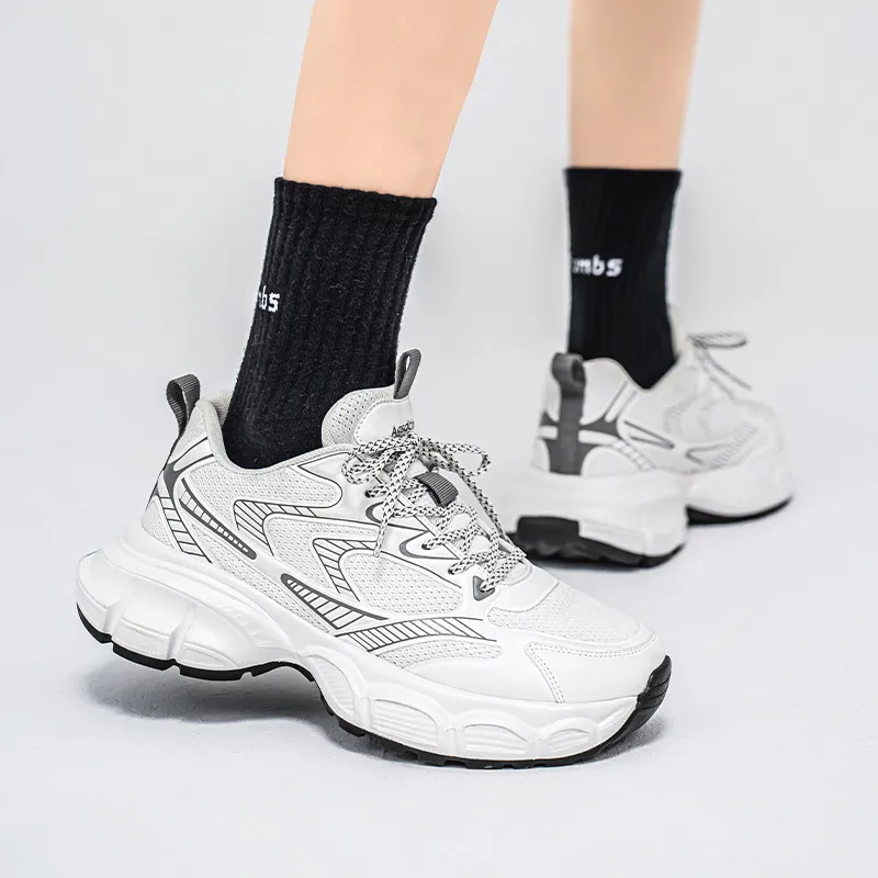 AGSDON Lightweight Height Increasing Thermal Low Top Chunky Sneakers Men's-33