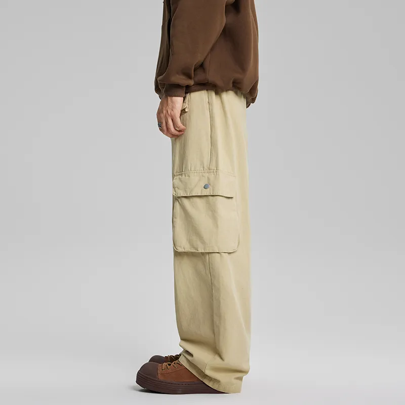 AHAH Casual Pants Men Khaki-3