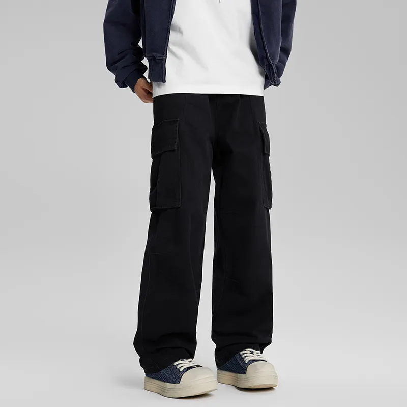 AHAH Casual Pants Men Black-3