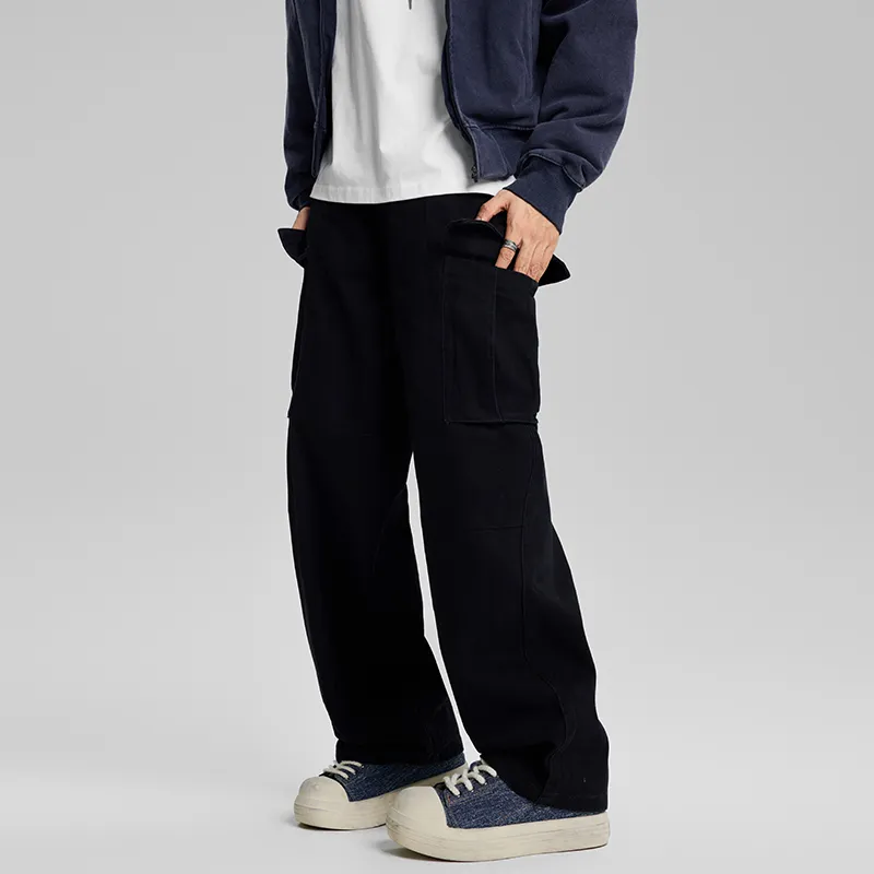 AHAH Casual Pants Men Black-5