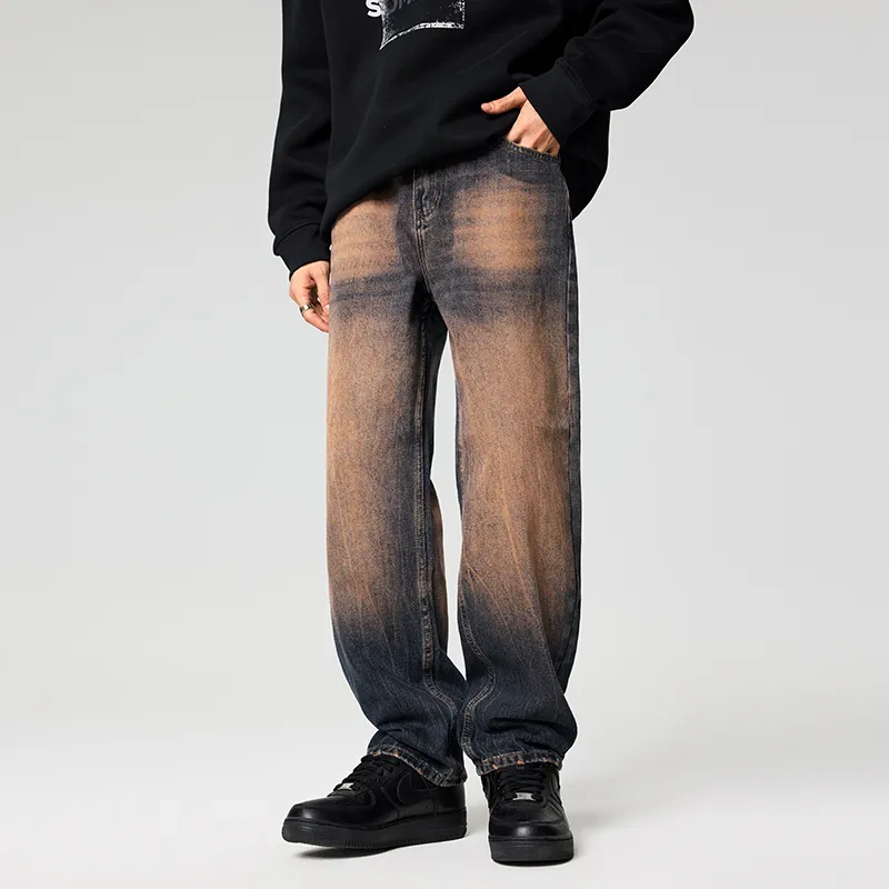 AHAH Jeans Men's Red Clay Color-1