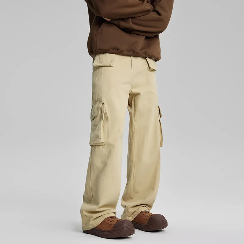 AHAH Casual Pants Men Khaki-5