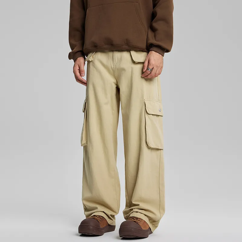 AHAH Casual Pants Men Khaki-2