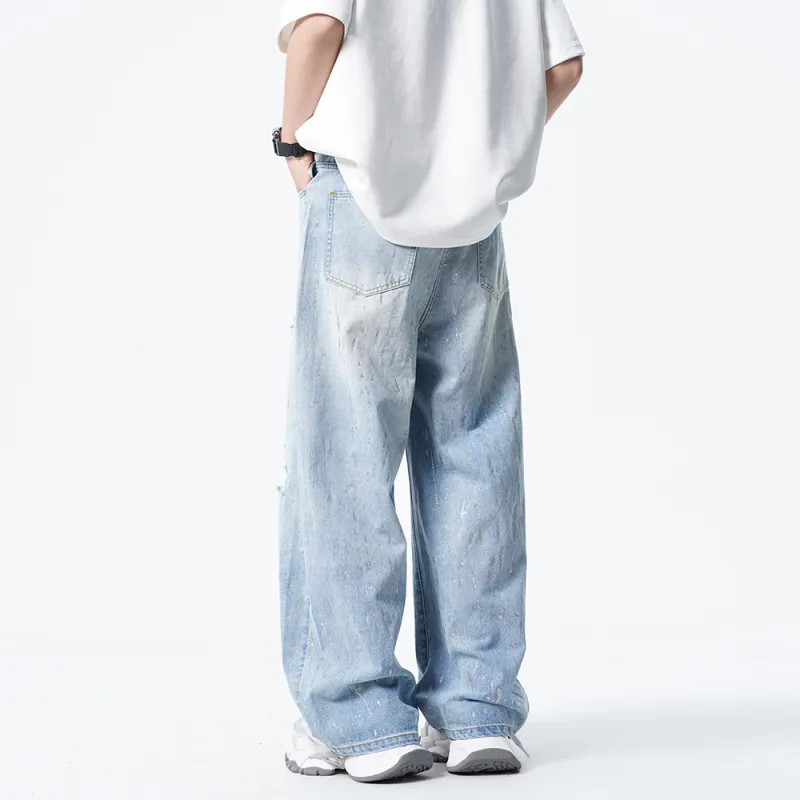 Hypeyourself Jeans Unisex Light Blue-5