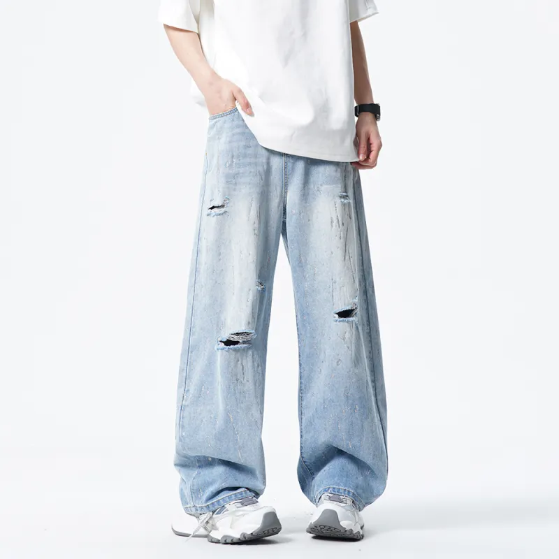 Hypeyourself Jeans Unisex Light Blue-3