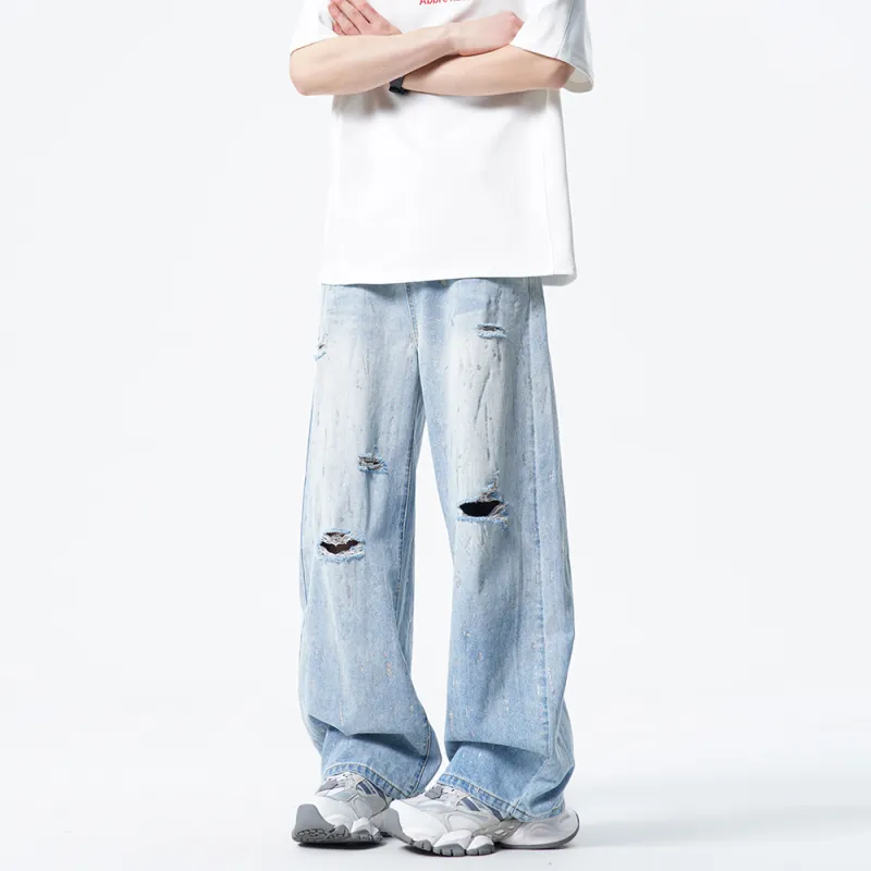 Hypeyourself Jeans Unisex Light Blue-2
