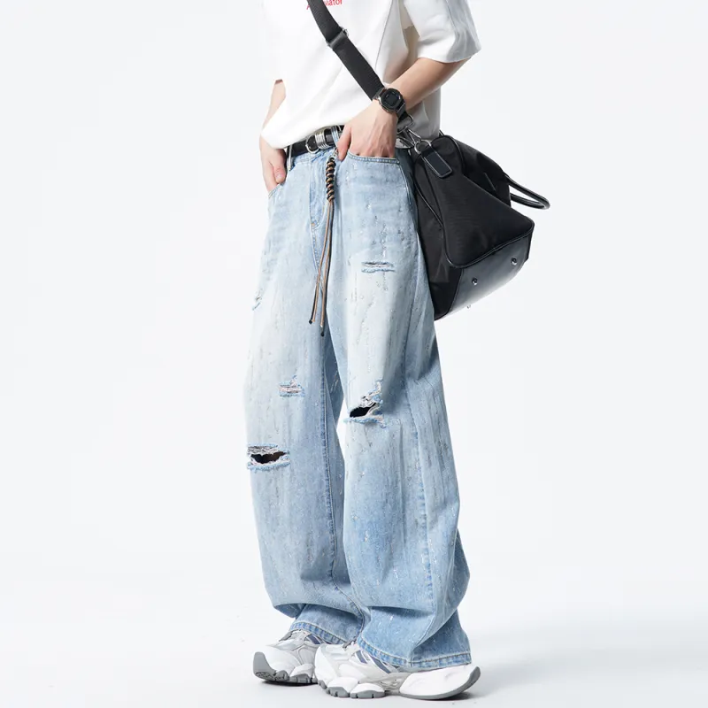 Hypeyourself Jeans Unisex Light Blue-4