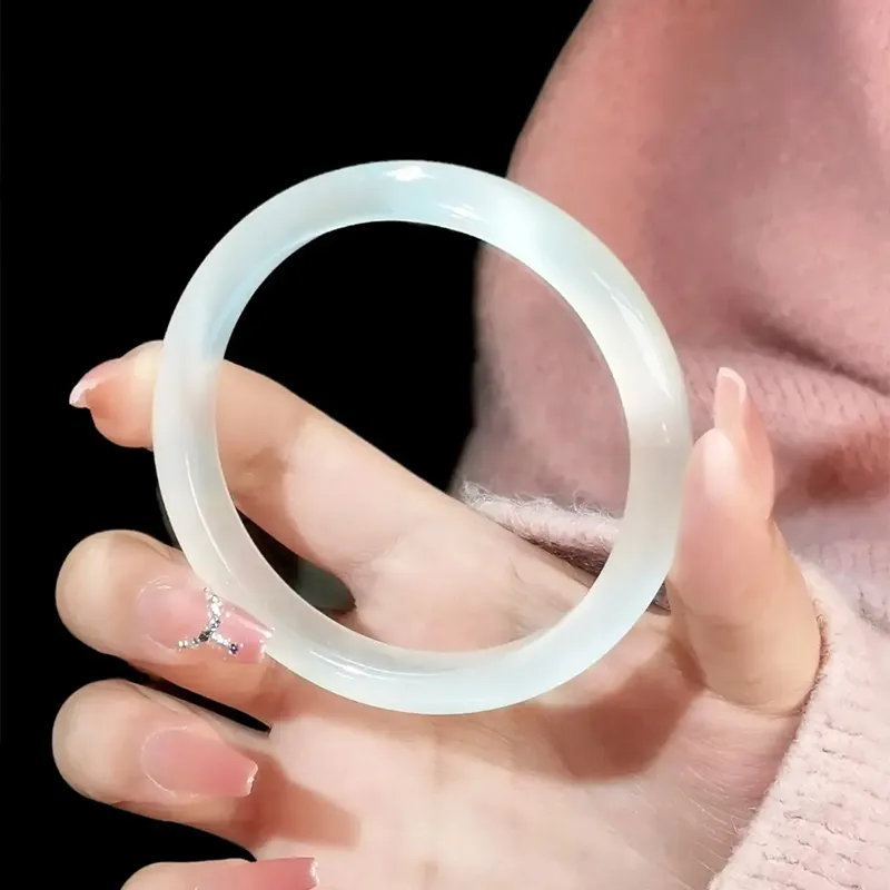 SHUIBEI Glass Cat Eye Bangles Women's-3