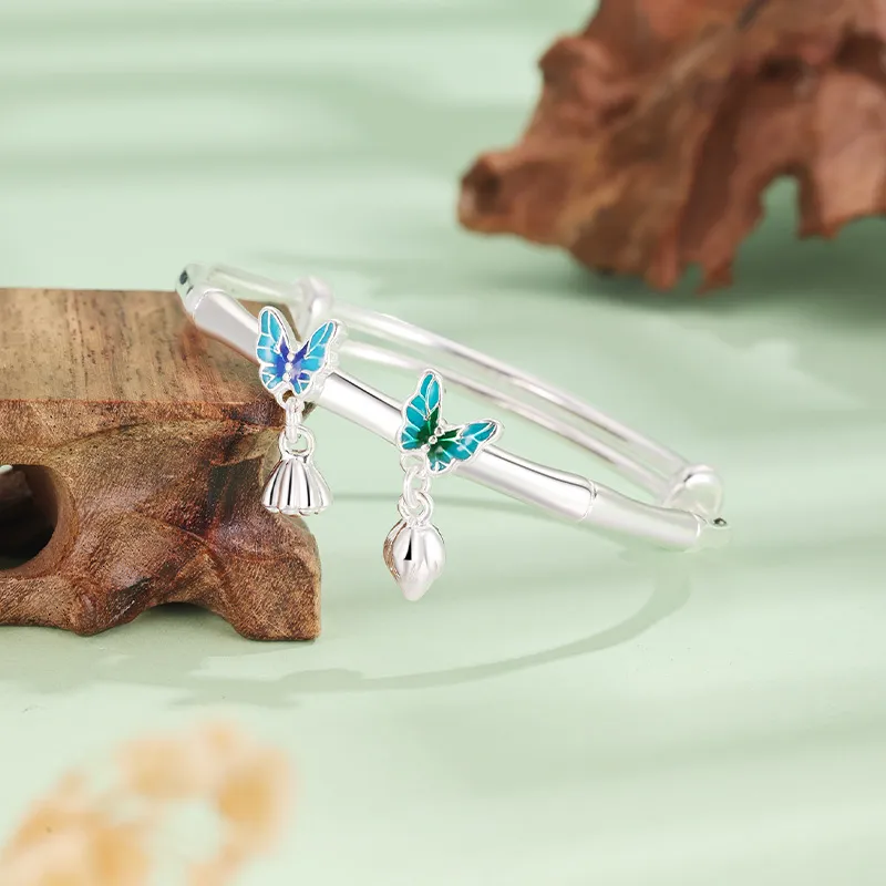 SHUIBEI Sterling Silver Bangles Unisex-1