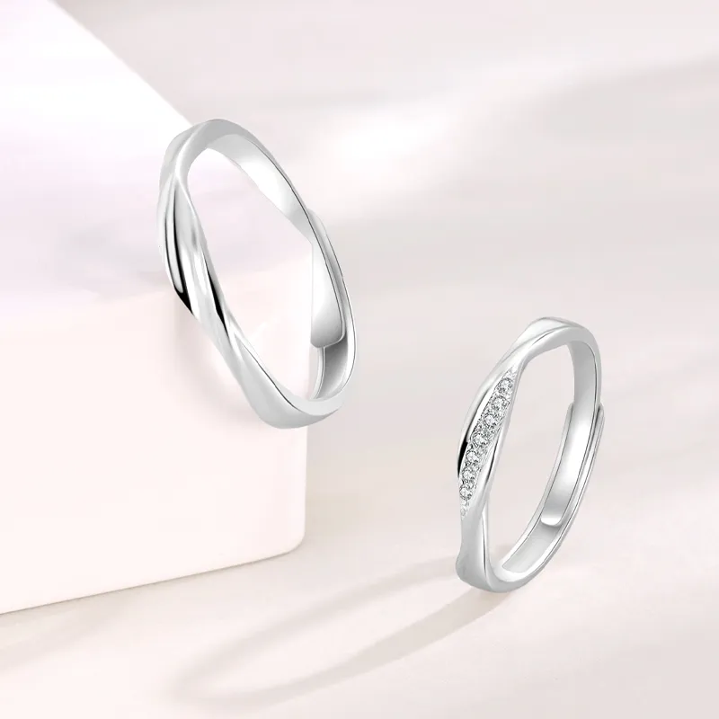 SHUIBEI S925 Silver Rings Unisex-3