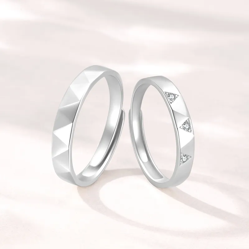 SHUIBEI S925 Silver Rings Unisex-3