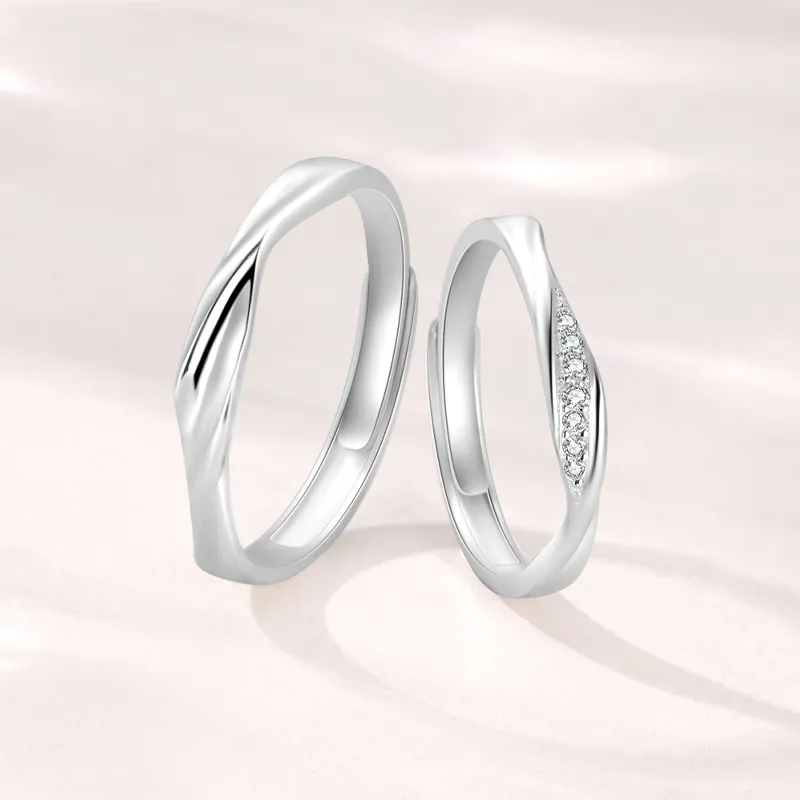 SHUIBEI S925 Silver Rings Unisex-4