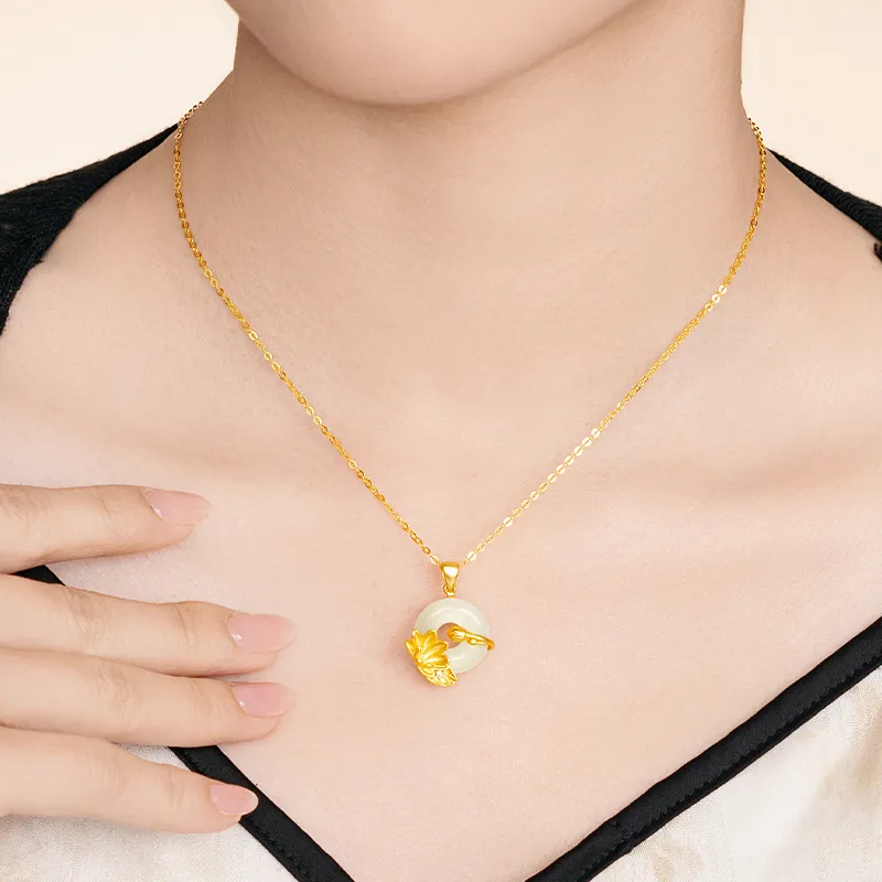 SHUIBEI Chalcedony Jade Necklaces Women's-2