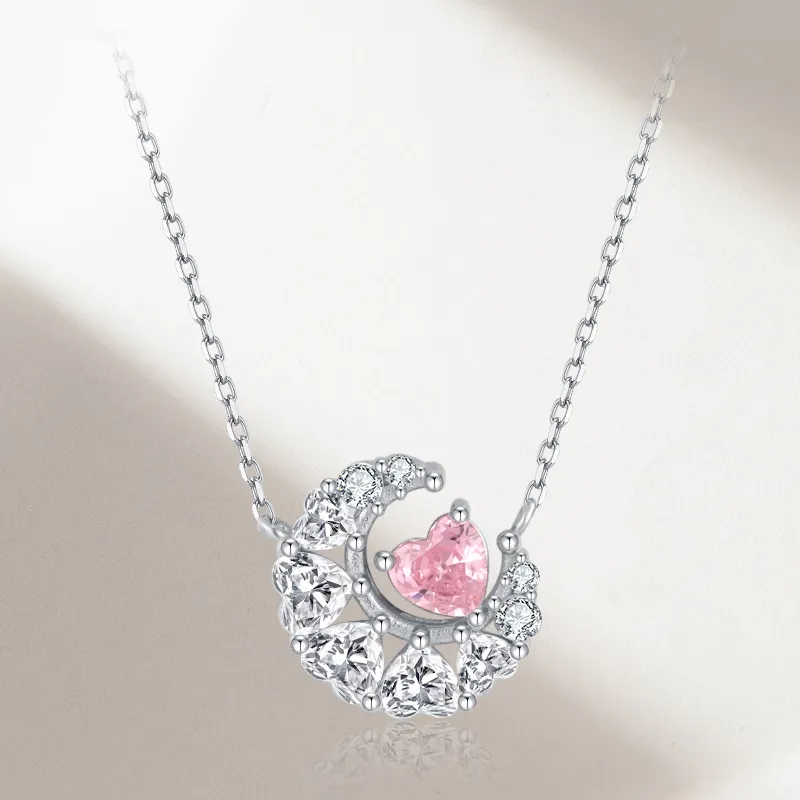 SHUIBEI S925 Silver, Synthetic Cubic Zirconia Necklaces Women's-2
