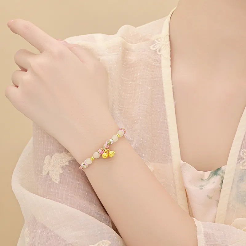 SHUIBEI Hetian Jade Bracelets White Jade Women's-6