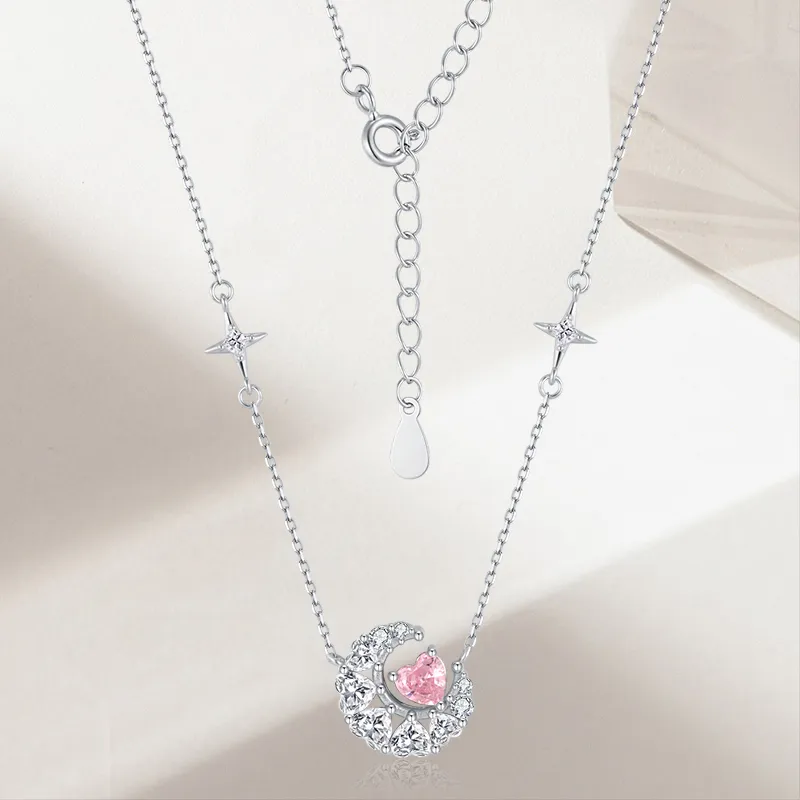 SHUIBEI S925 Silver, Synthetic Cubic Zirconia Necklaces Women's-1