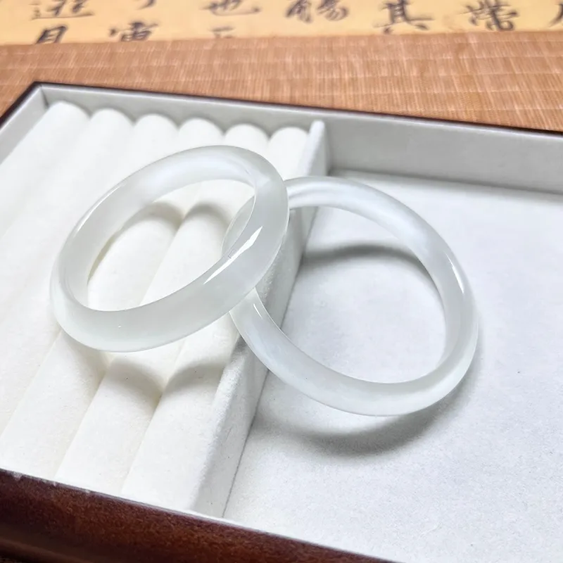 SHUIBEI Glass Cat Eye Bangles Women's-1