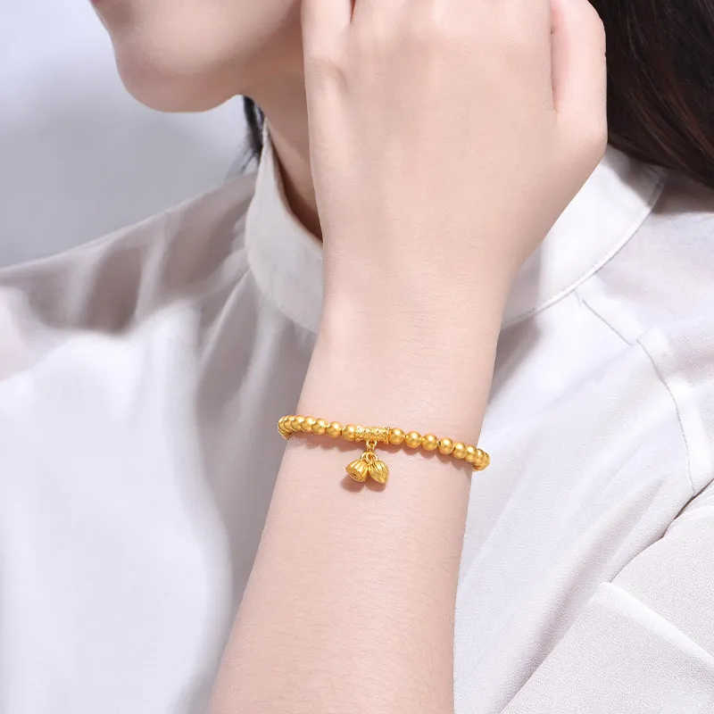 SHUIBEI Gold Bracelet Unisex-4