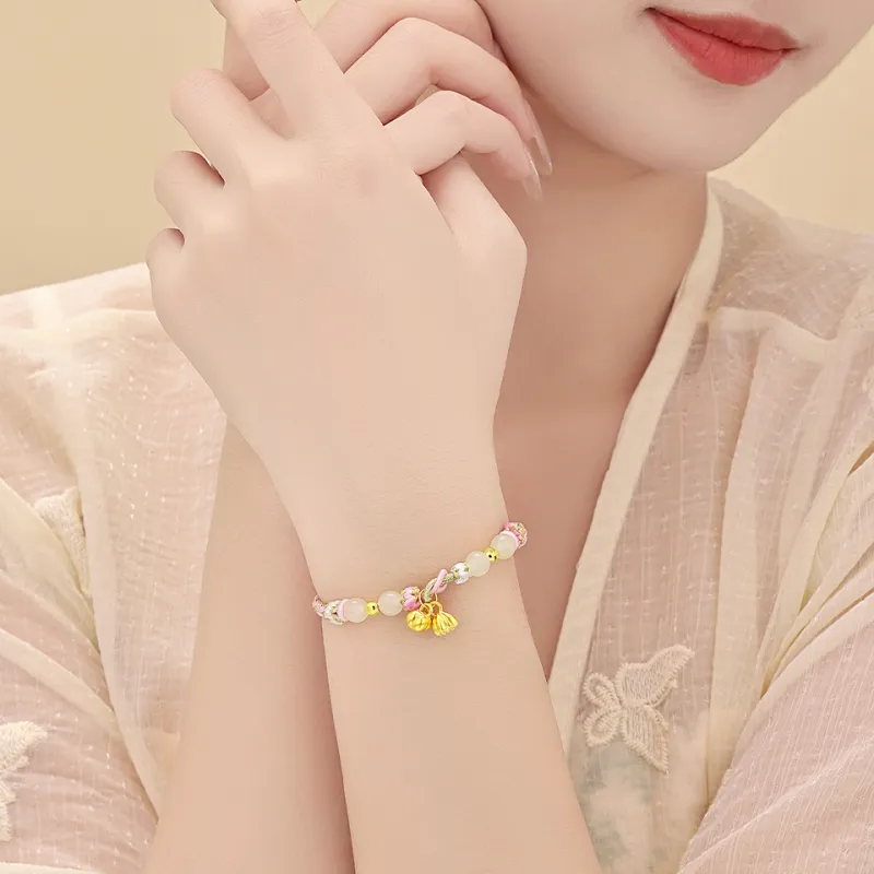 SHUIBEI Hetian Jade Bracelets White Jade Women's-4