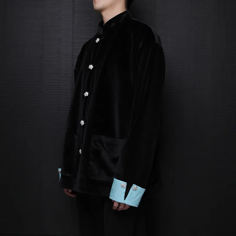 GALLIANO LANDOR Jackets Coats Unisex Black Blue-6