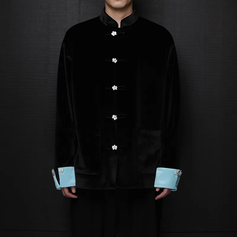 GALLIANO LANDOR Jackets Coats Unisex Black Blue-4