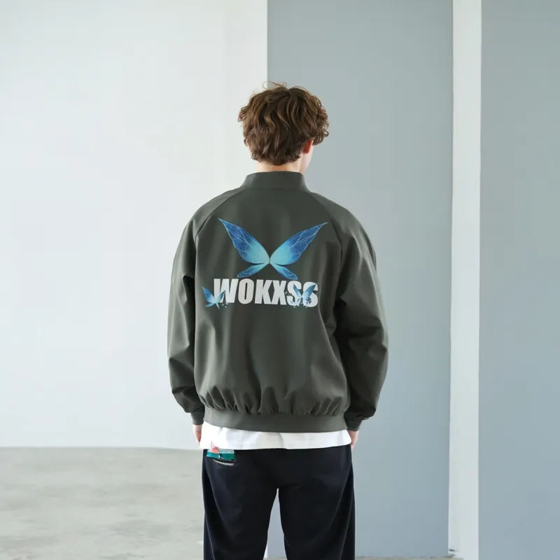 WOKXSS Jackets Coats Unisex Army Green-2