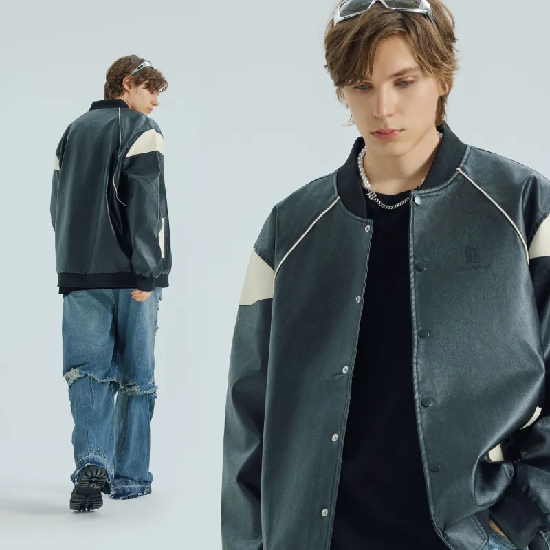 Être Par Lee Leather Jacket Unisex-5