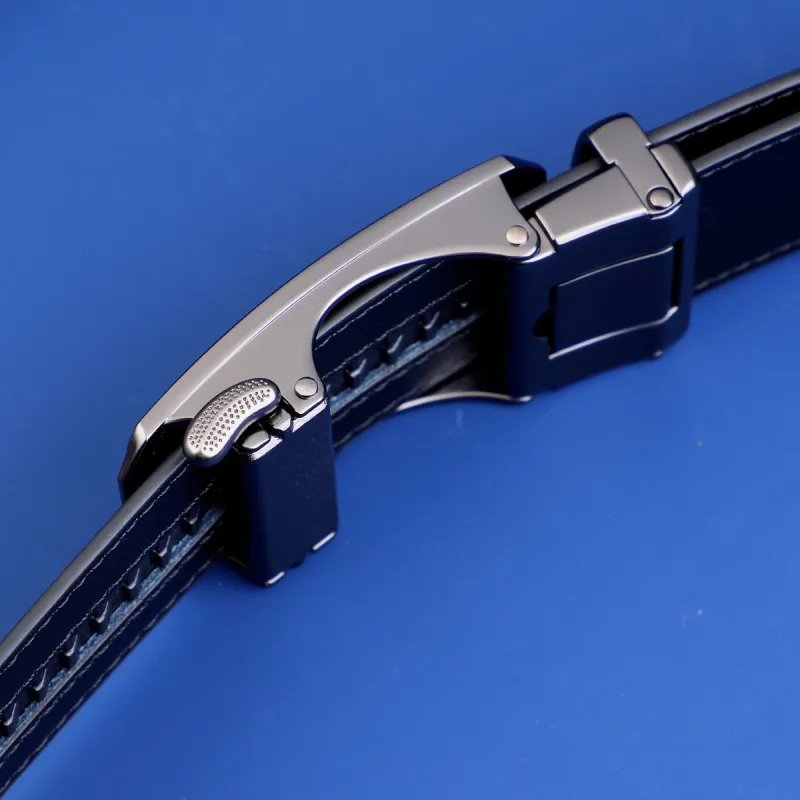 Red Bean Cow Split Leather Belts Men's 35mm-5
