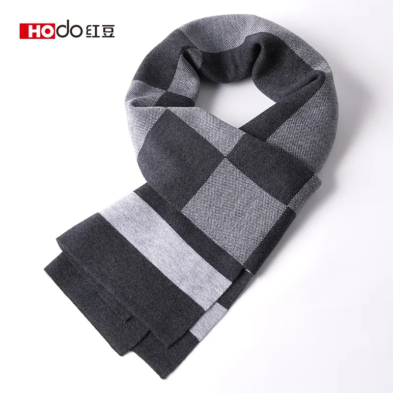 Red bean Knit Scarves Men-9