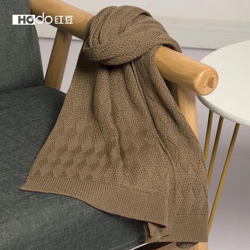Red Bean Wool Knit Scarves Women's-12