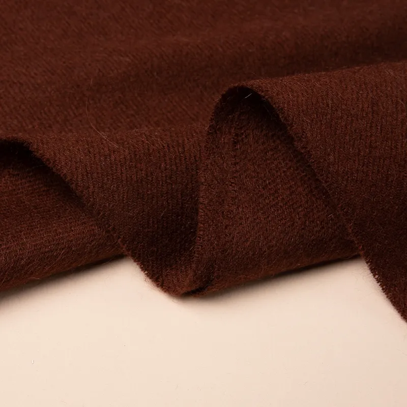 Red Bean 30% Cashmere 70% Wool Knit Scarves Unisex-51