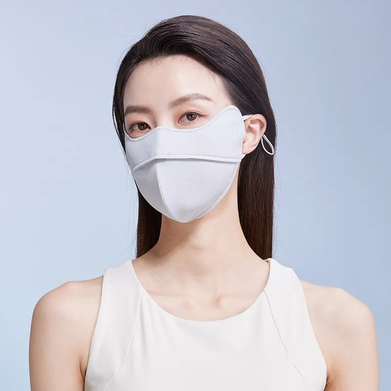 Red Bean Elastane Sun Protection Masks Women's-14