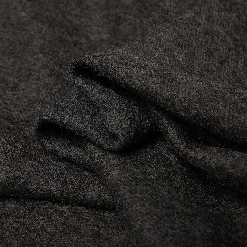 Red Bean 30% Cashmere 70% Wool Knit Scarves Unisex-24