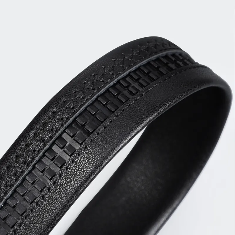 Red Bean Genuine Cow Leather Belts Men's Width 3.5cm-4