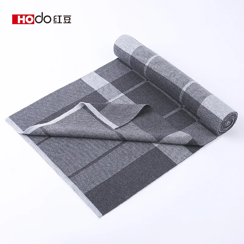 Red Bean 4.2% Wool Knit Scarves Men's-9