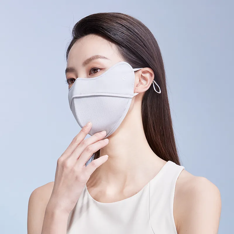 Red Bean Elastane Sun Protection Masks Women's-13