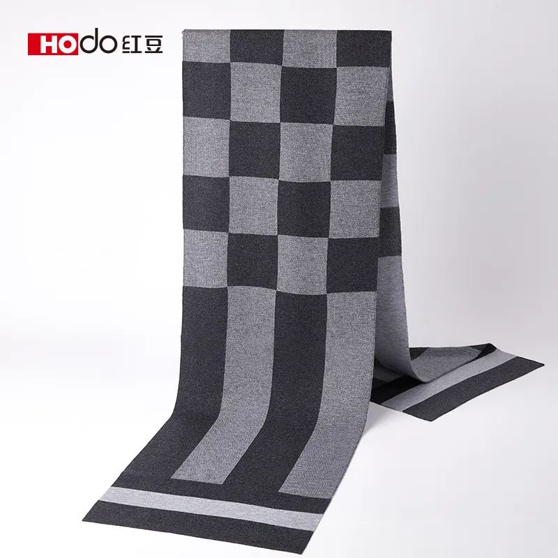 Red bean Knit Scarves Men-8
