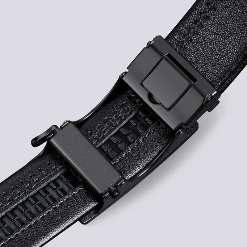 Red Bean Cow Split Leather Leather Belts Men's 35mm-5