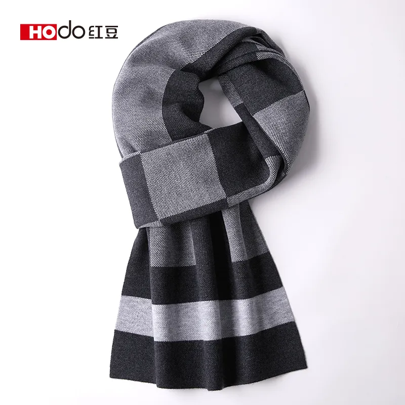 Red bean Knit Scarves Men-10