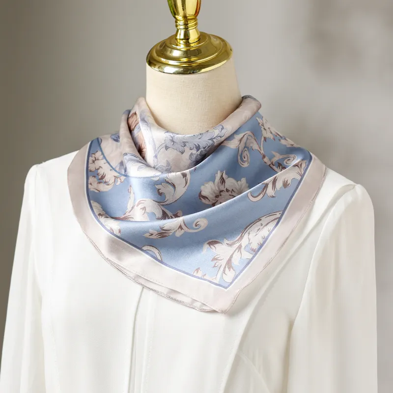 Red Bean 100% Mulberry Silk Scarves Women's-5