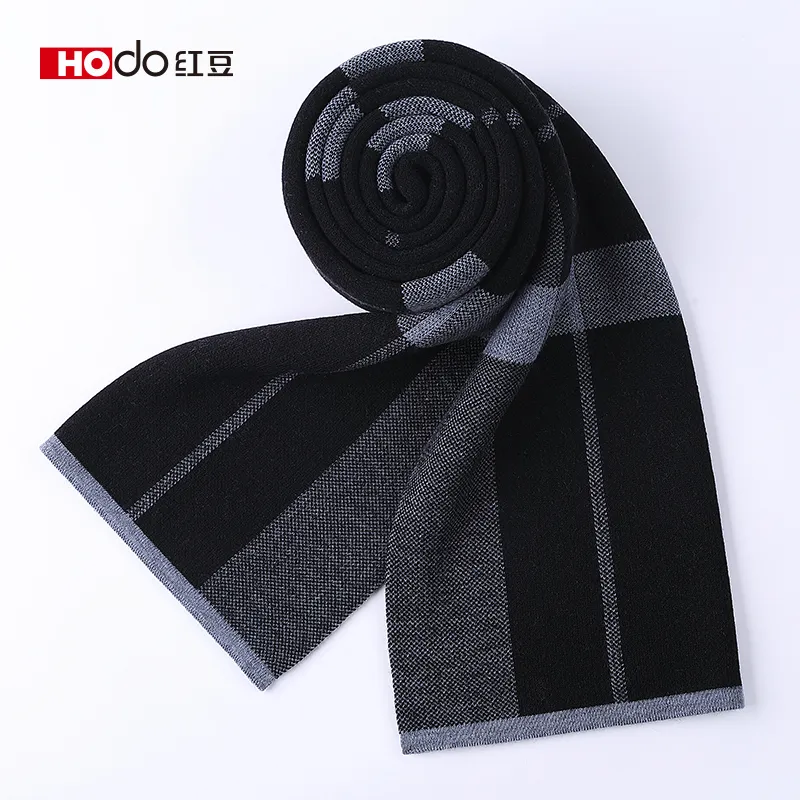 Red Bean 4.2% Wool Knit Scarves Men's-2