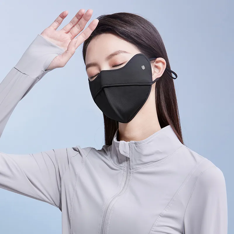 Red Bean Elastane Sun Protection Masks Women's-3