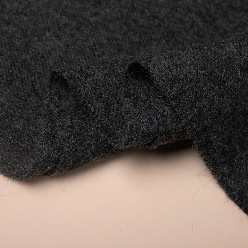 Red Bean 30% Cashmere 70% Wool Knit Scarves Unisex-23